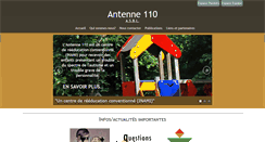 Desktop Screenshot of antenne110.be