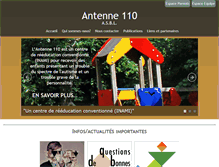Tablet Screenshot of antenne110.be